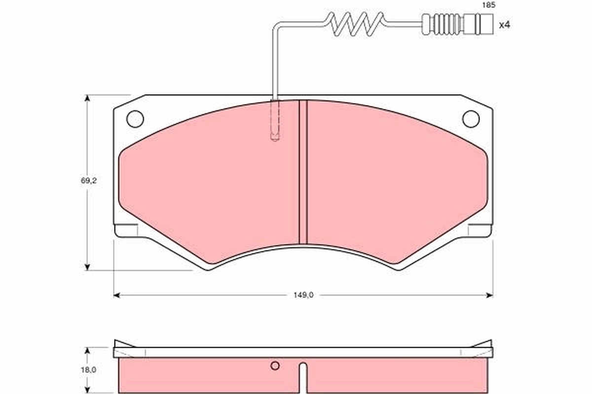 QF1207 Q-top Колодки передние