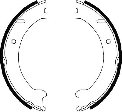 Compre Sapatas do freio de estacionamento Volvo V70 1