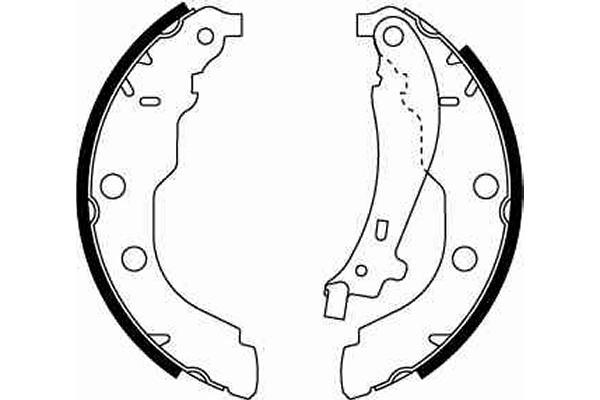 7420812085 Renault (RVI) Барабанные тормозные колодки