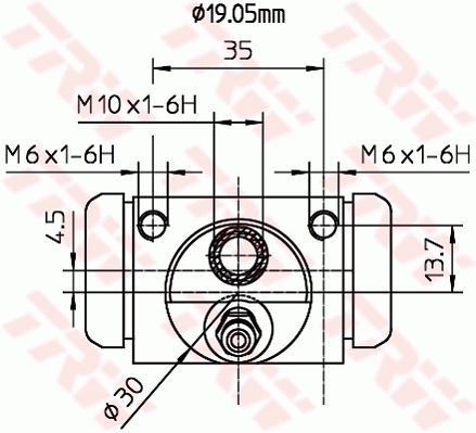 YS512261AA Ford Цилиндр тормозной колесный, задний