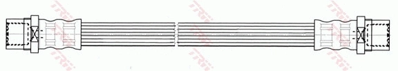 PHA516 TRW Гибкая тормозная трубка задняя