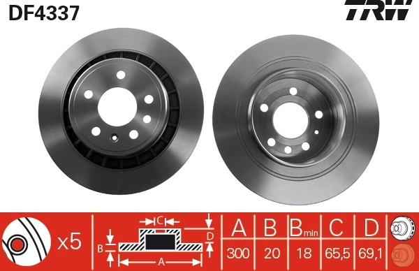 12763593 VAG Дисковый тормоз