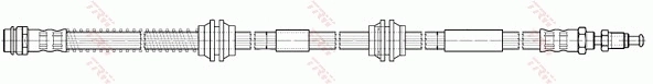 PHB576 TRW Гибкая тормозная трубка передняя
