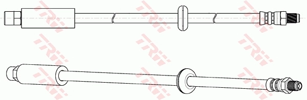 PHB213 TRW Гибкая тормозная трубка передняя