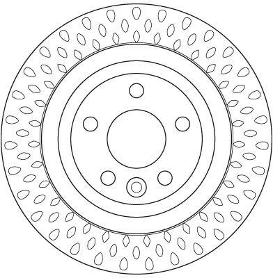 Задний тормозной диск Brembo 9958711 цена, от 65.96 USD