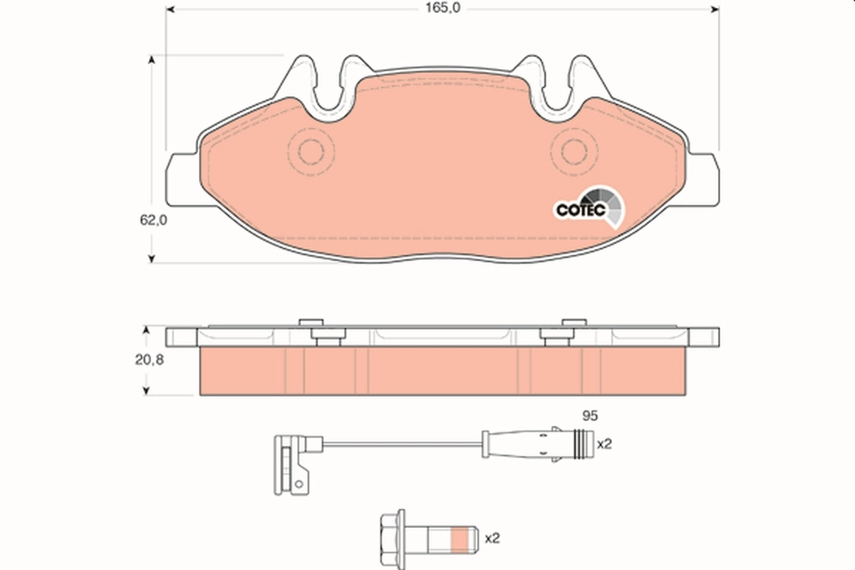 Передние тормозные колодки AS007 Standard