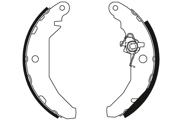 1648631 Ford Барабанные тормозные колодки