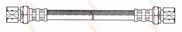 PHA229 TRW Гибкая тормозная трубка задняя