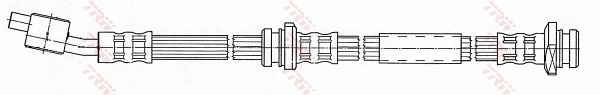 PHD487 TRW Шланг тормозной передний правый
