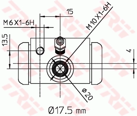 BWC243 TRW Цилиндр тормозной колесный, задний