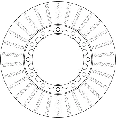 Тормозные диски MK584504 Mitsubishi