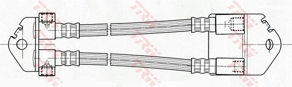 Задний тормозной шланг F0415 Ties