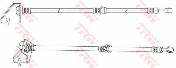 PHD1121 TRW Шланг тормозной левый передний