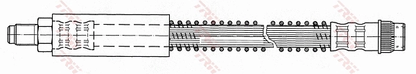 PHB422 TRW Гибкая тормозная трубка задняя