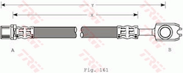 Купить FT6225 K&K Задний тормозной шланг