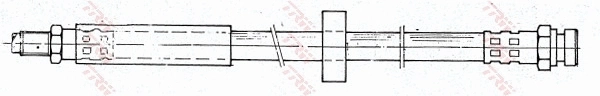 PHD334 TRW Гибкая тормозная трубка задняя