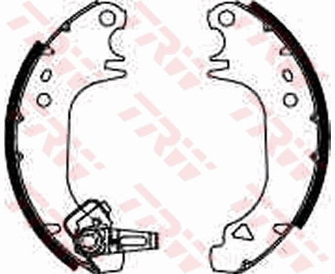 Купить 986487274 Bosch Задние барабанные тормозные колодки