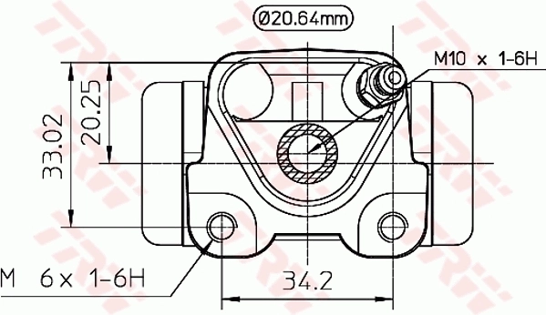 BWF273 TRW Цилиндр тормозной колесный, задний