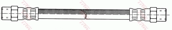 PHA119 TRW Гибкая тормозная трубка задняя