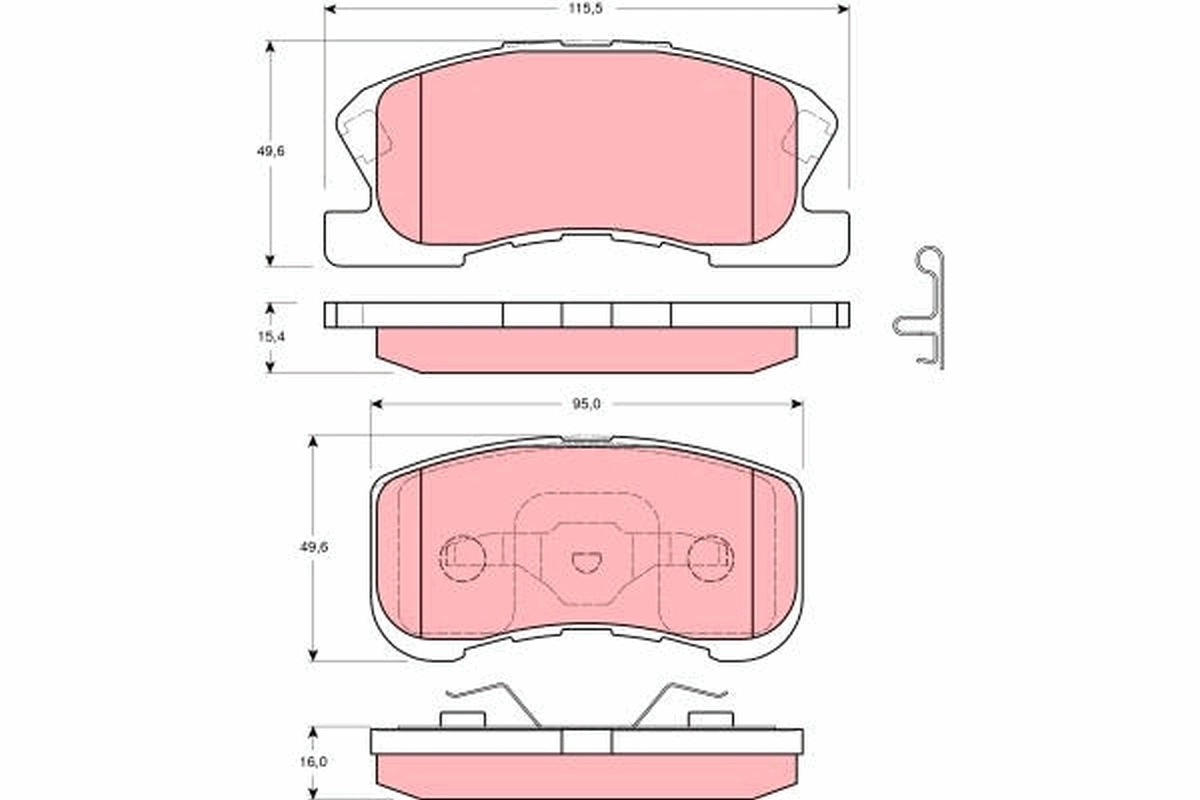 Передние тормозные колодки PRP0793 Protechnic