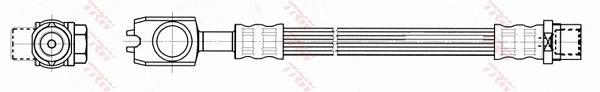 PHD557 TRW Гибкая тормозная трубка задняя