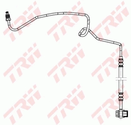 PHD941 TRW Шланг тормозной задний левый