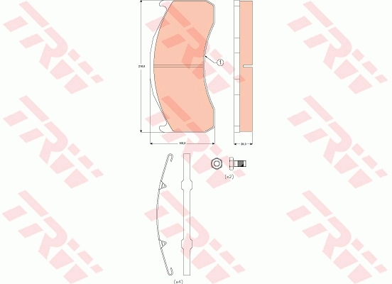 Колодки TRW GDB5089 цена, от 154.14 USD