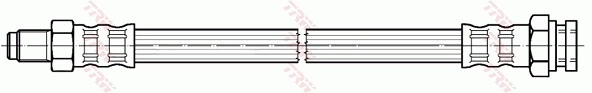 LH0202 Polcar Гибкая тормозная трубка задняя
