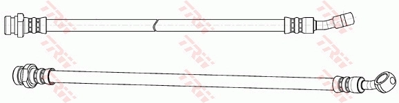 PHD1124 TRW Шланг тормозной задний правый