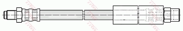 LH2301 Polcar Гибкая тормозная трубка задняя