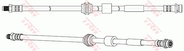 PHB695 TRW Гибкая тормозная трубка передняя