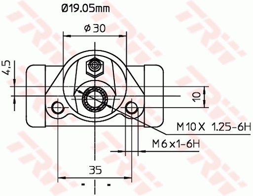 BWD103 TRW Цилиндр тормозной колесный, задний