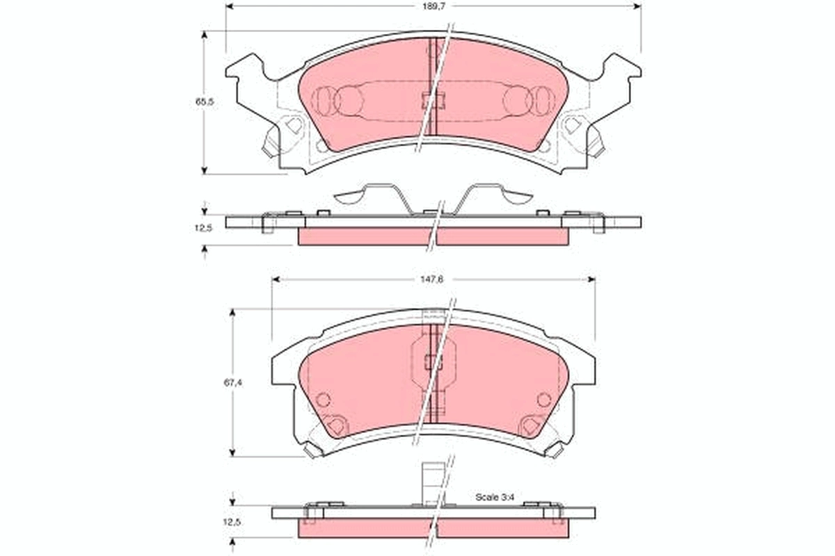 12370005 Ford Колодки передние