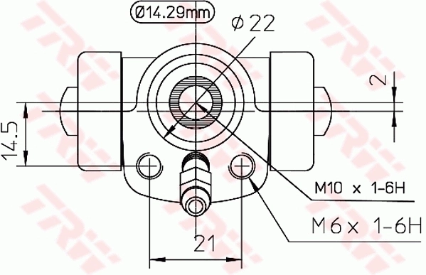 BWA108 TRW Цилиндр тормозной колесный, задний