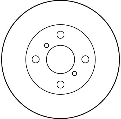 Disco do freio dianteiro Toyota TERCEL EL53