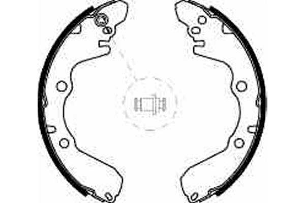 MB668336 Chrysler Барабанные тормозные колодки