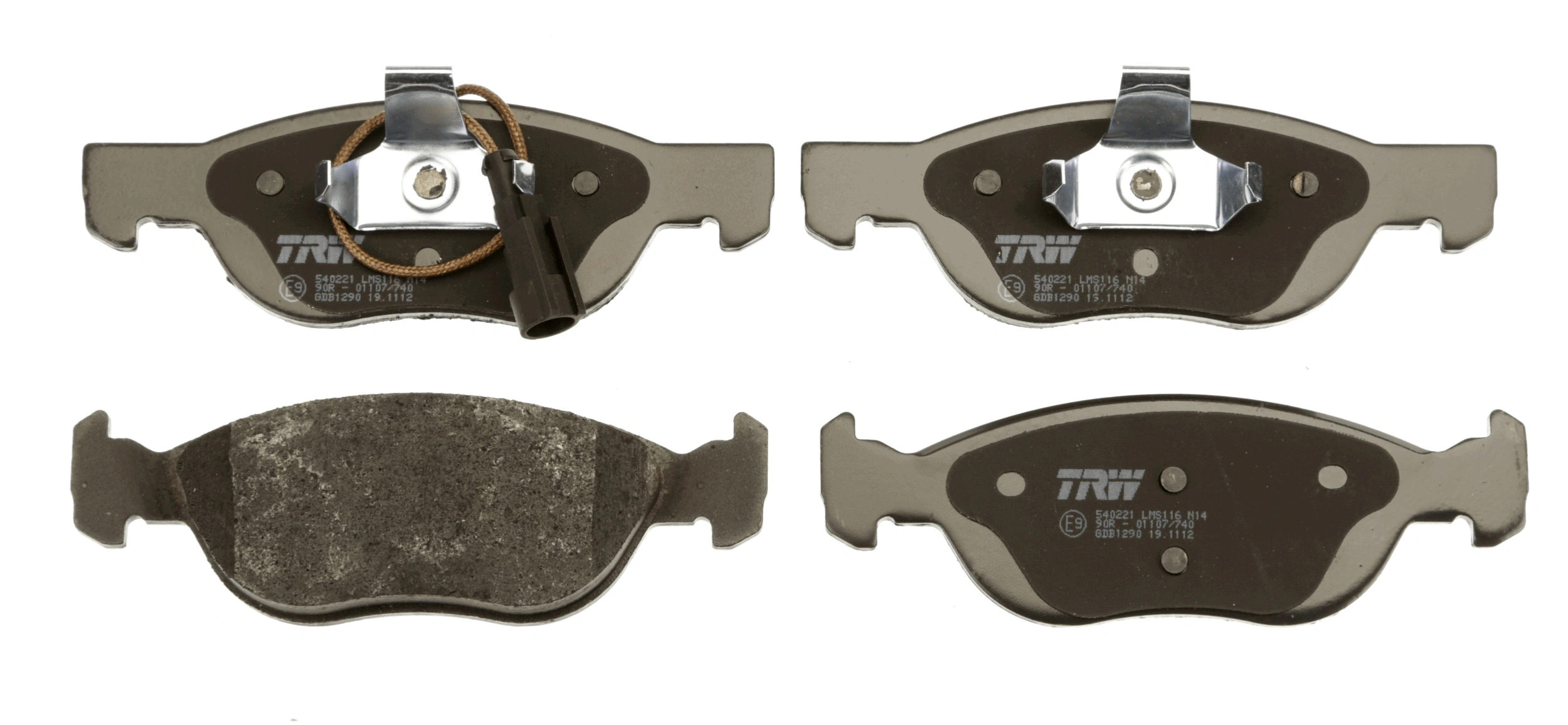 GDB1290 TRW Колодки передние