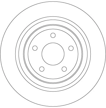 Disco do freio traseiro Ford Kuga 3 DFK