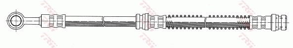 PHD346 TRW Гибкая тормозная трубка передняя