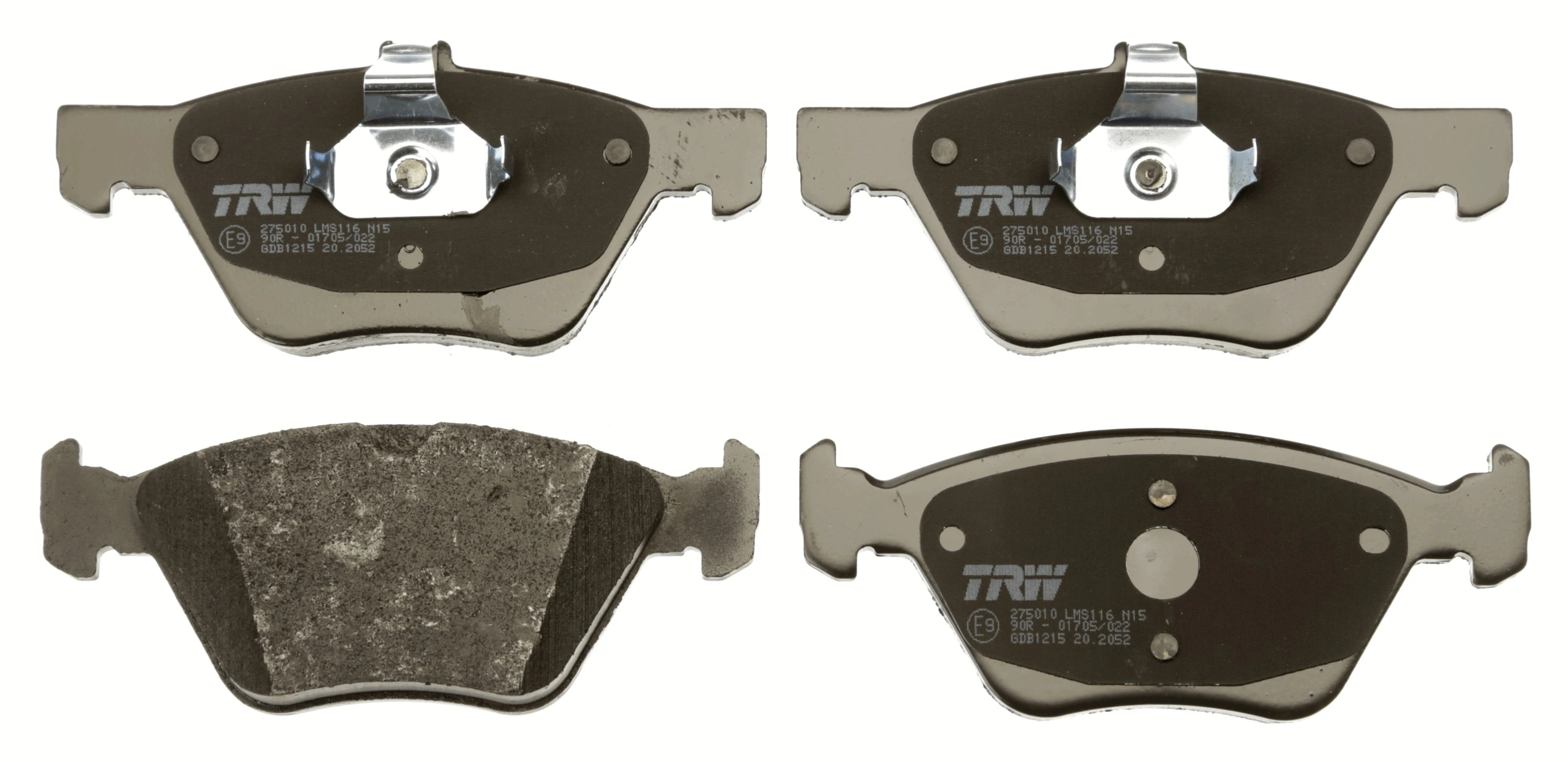 GDB1215 TRW Колодки передние