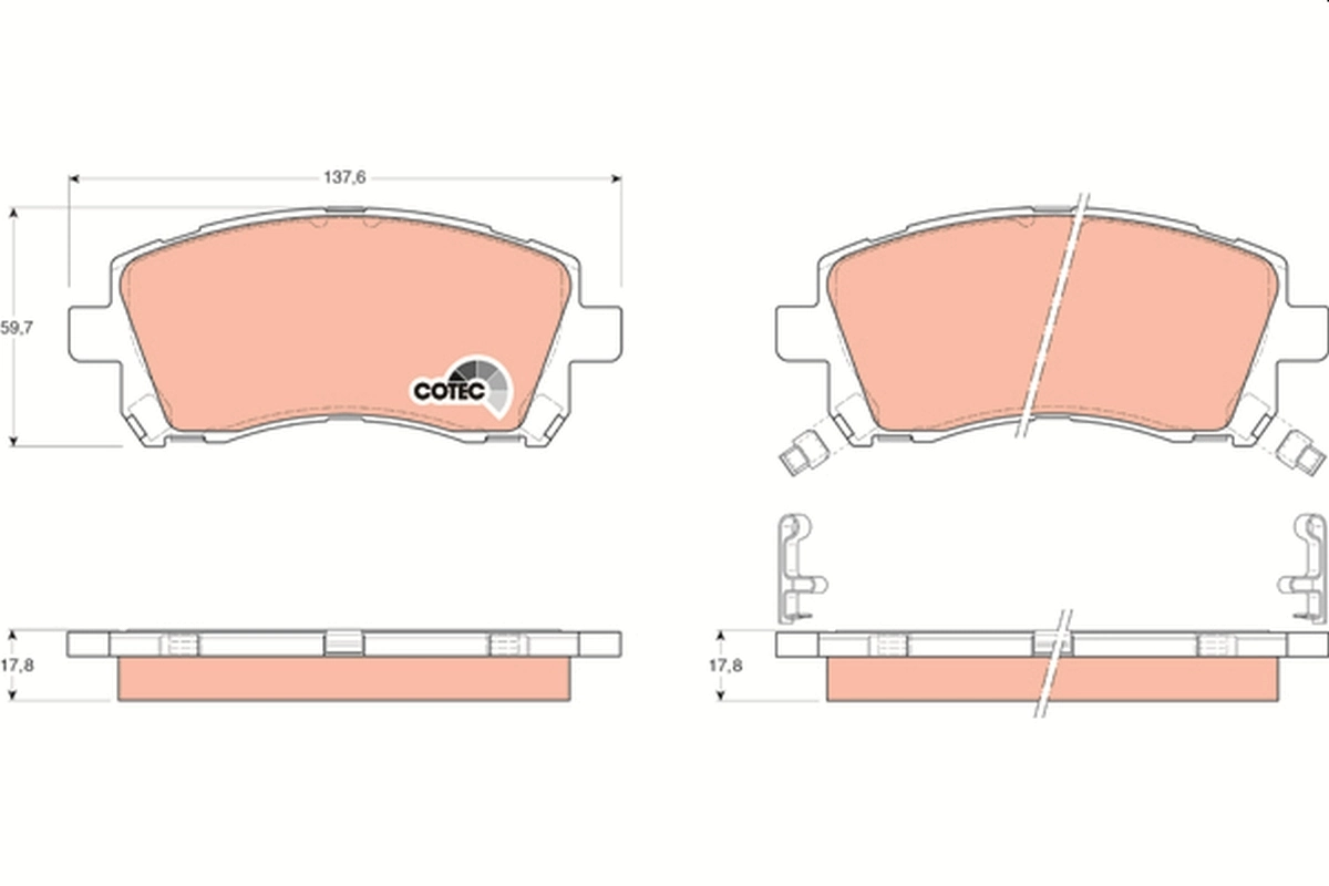 RN539 Tokico Колодки передние