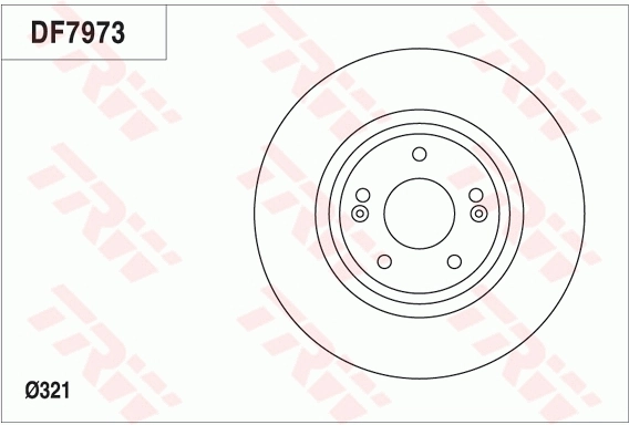 Тормоз дисковый передний TRW DF7973 цена, от 65.81 USD