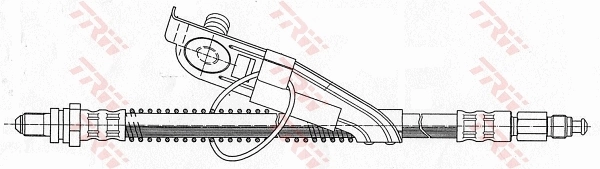 BS1001 DP Group Шланг тормозной передний правый