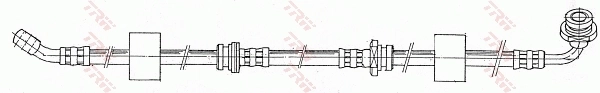 PHD172 TRW Шланг тормозной левый передний