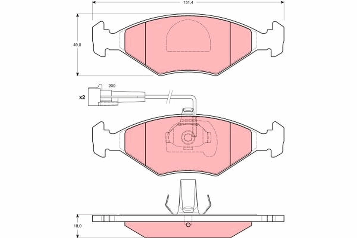 Передние тормозные колодки 71770960 Fiat/Alfa/Lancia