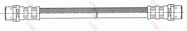 PHA291 TRW Гибкая тормозная трубка задняя
