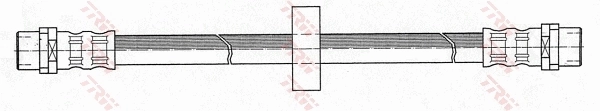 Гибкая тормозная трубка передняя на Volkswagen Passat B3, B4 3A2, 351, 312