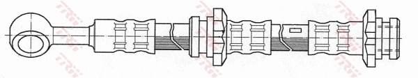 PHD656 TRW Шланг тормозной левый передний