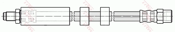 PHB354 TRW Гибкая тормозная трубка задняя