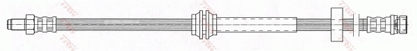 PHB430 Polcar Гибкая тормозная трубка задняя